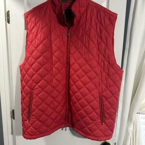 Men's Red Quilted Vest